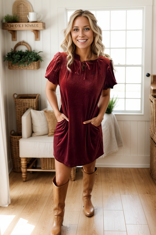 Elly Velvet Dress