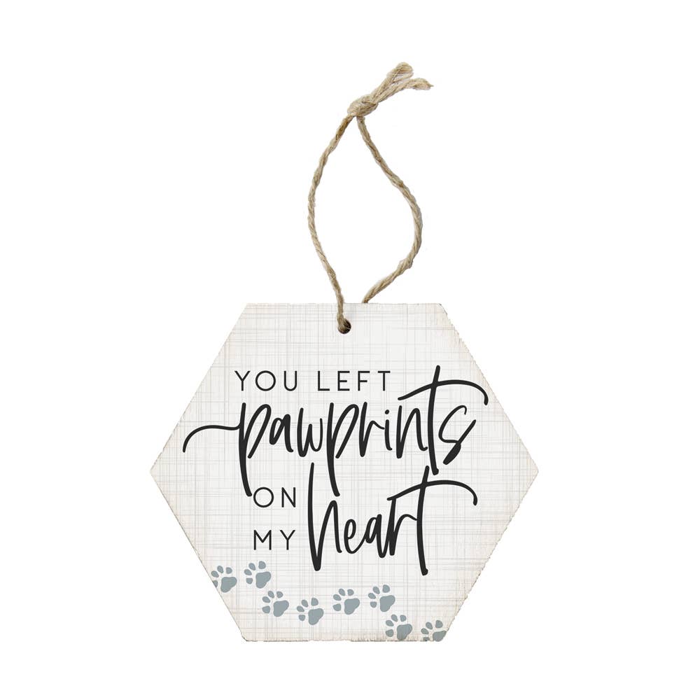 Honeycomb Ornaments - You Left Pawprints