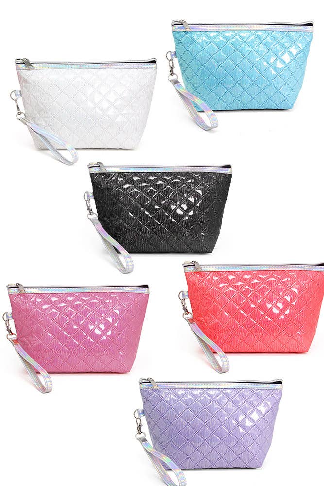 Quilted Shiny Puffer Tote Bag