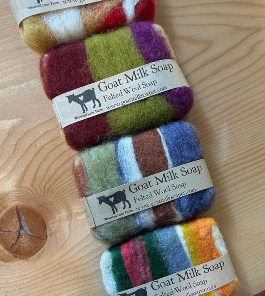 Felted Goat Milk Soap Bar