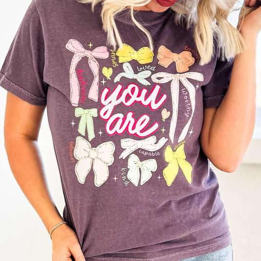 You Are Colorful Bows Graphic Tee