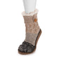 MUK LUKS Women's Short Cable Slipper Sock