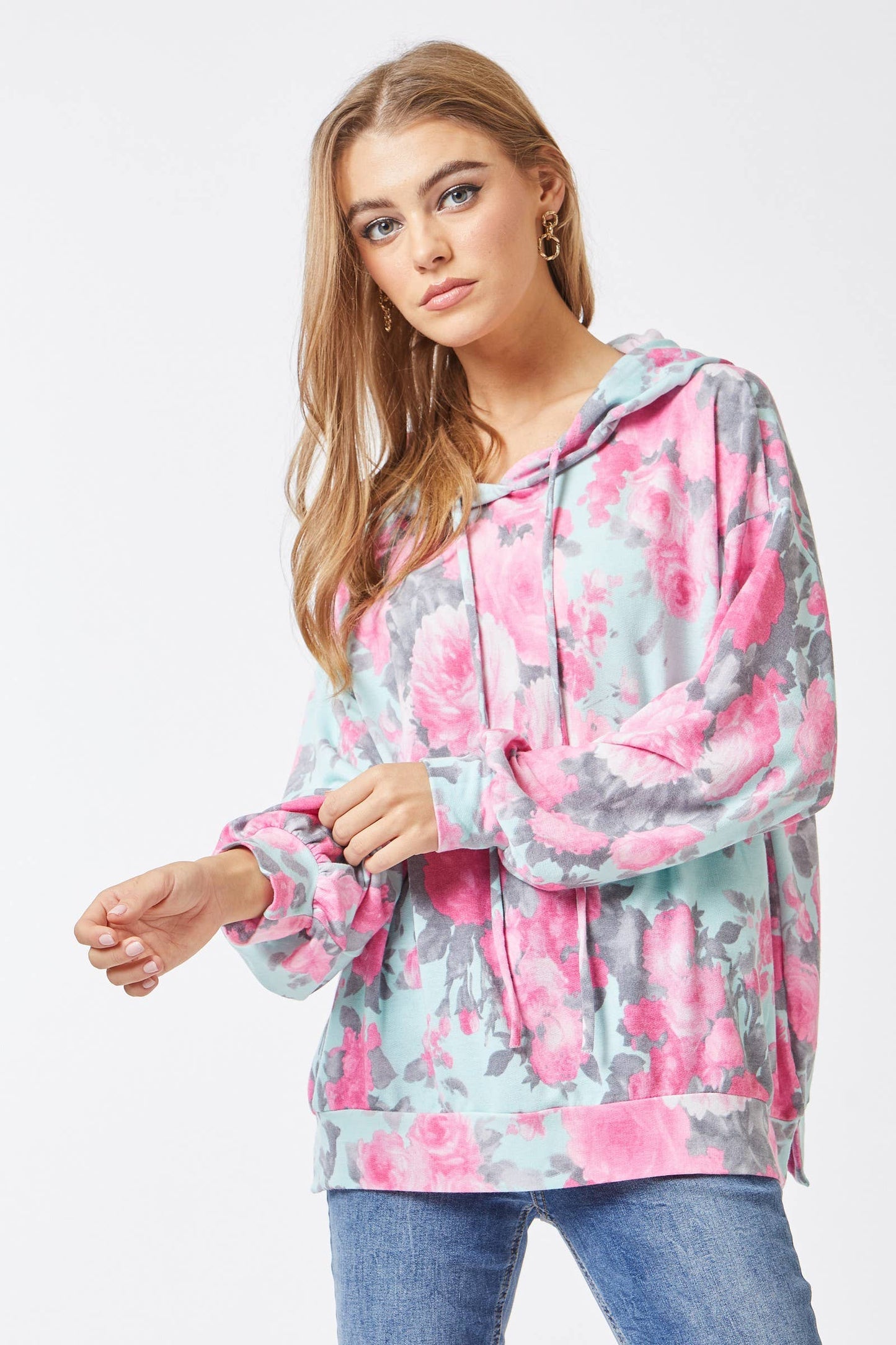 Fun Print Adjustable Hoodie