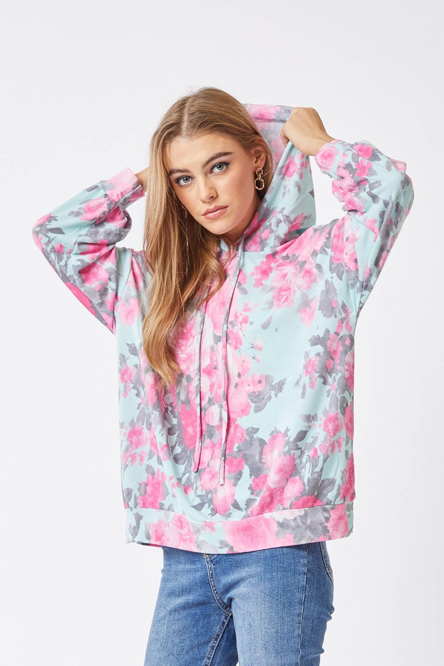 Fun Print Adjustable Hoodie