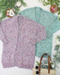 IN STOCK Carly Confetti Dot Cardigan - Aqua Blue
