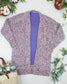 IN STOCK Carly Confetti Dot Cardigan - Lavender