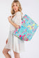 Stylish Illustration Print Summer Tote Bag