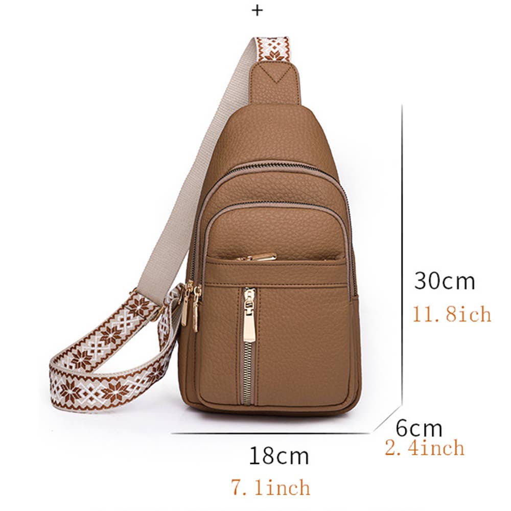 Retro Versatile PU Crossbody Bag