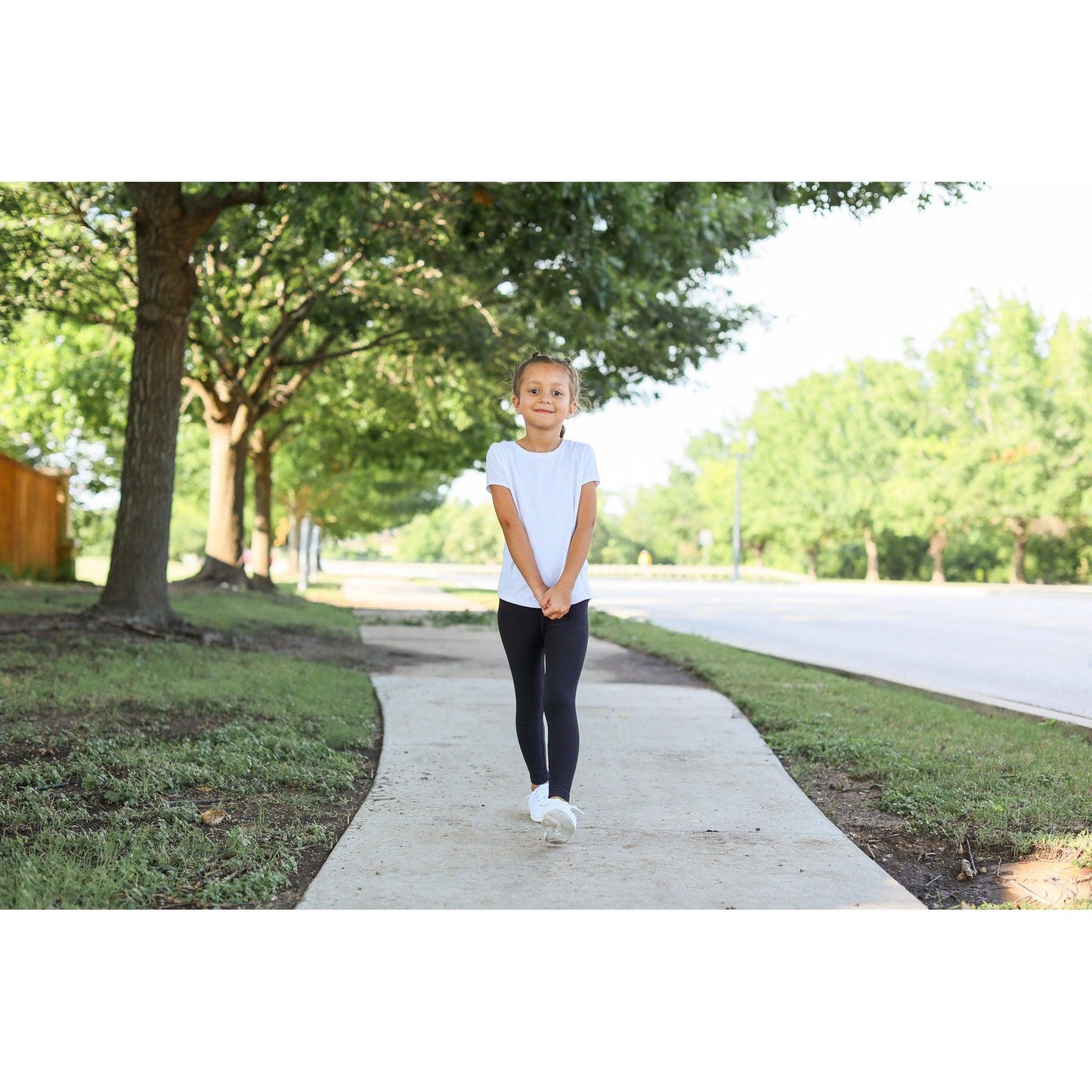 Julia Rose kids luxe leggings capris and biker shorts, Kids wearing Julia Rose luxe leggings