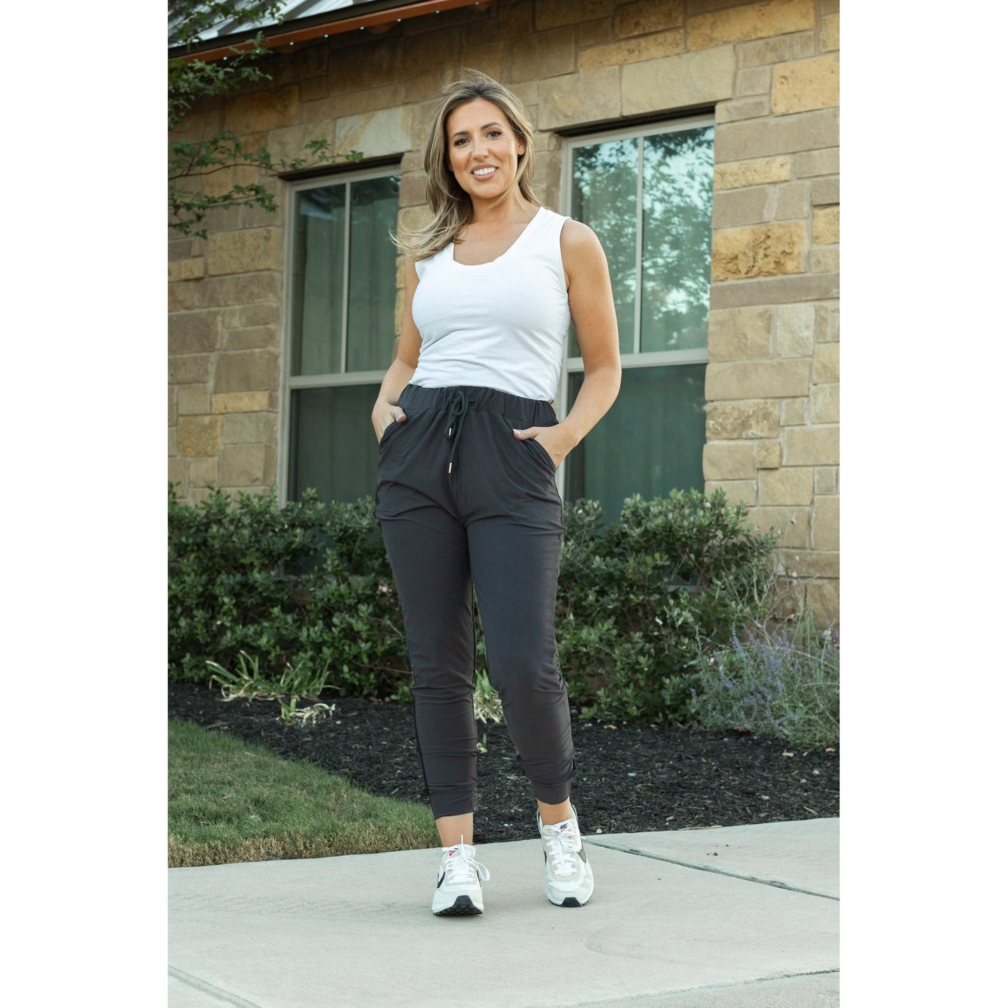 Ready to Ship | The Cindy Charcoal Joggers - Luxe Leggings by Julia Rose® Round 2