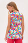 Dear Scarlett Lizzy Tank Top in Floral Aqua