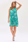 Dear Scarlett Lizzy Tank Dress in Emerald/Blue
