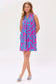 Dear Scarlett Lizzy Tank Dress in Magenta Teal