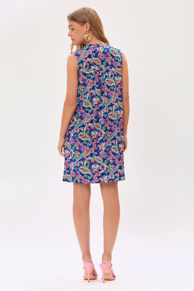 Dear Scarlett Lizzy Tank Dress in Royal