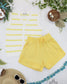 IN STOCK French Terry Stevie Shorts - Lemon